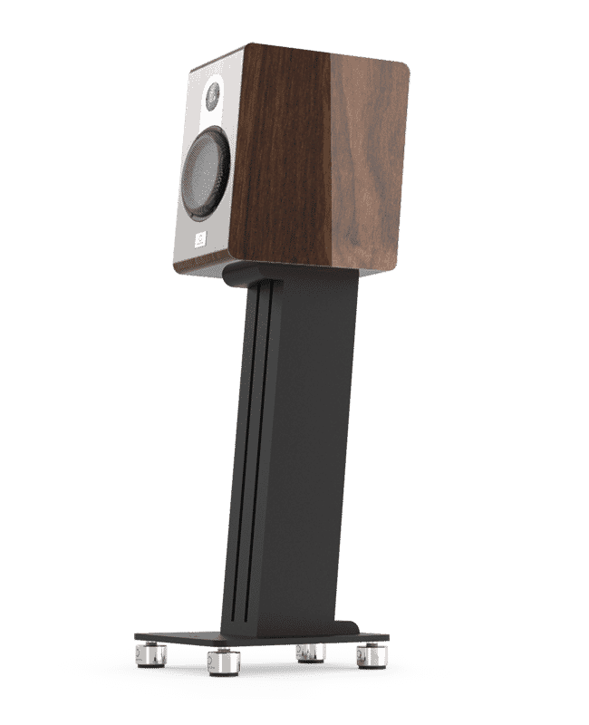 Marten Série Parker Premium Loudspeakers Haut-parleurs Étagères Sur Pieds Couleur Piano Noyer (Duo)