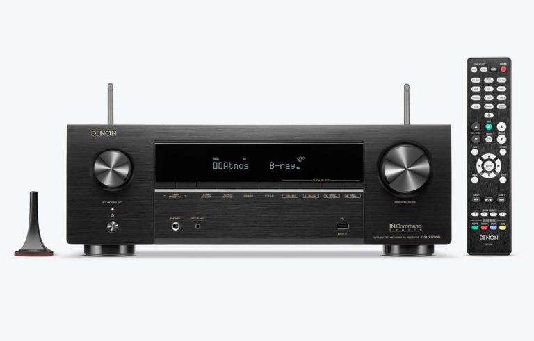 Denon Ultra HD Dolby Vision Amplificateur 4K, 8K et Cinéma Maison boîte ouverte (AVR-X1700H)