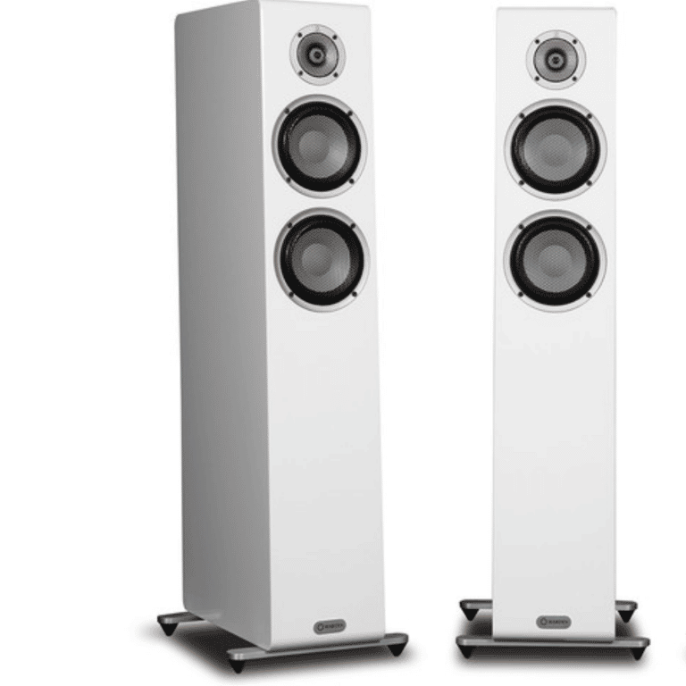 Marten Série Oscar Premium Loudspeakers Haut-Parleurs Colonnes / Tours Couleur Piano Blanc (Trio)