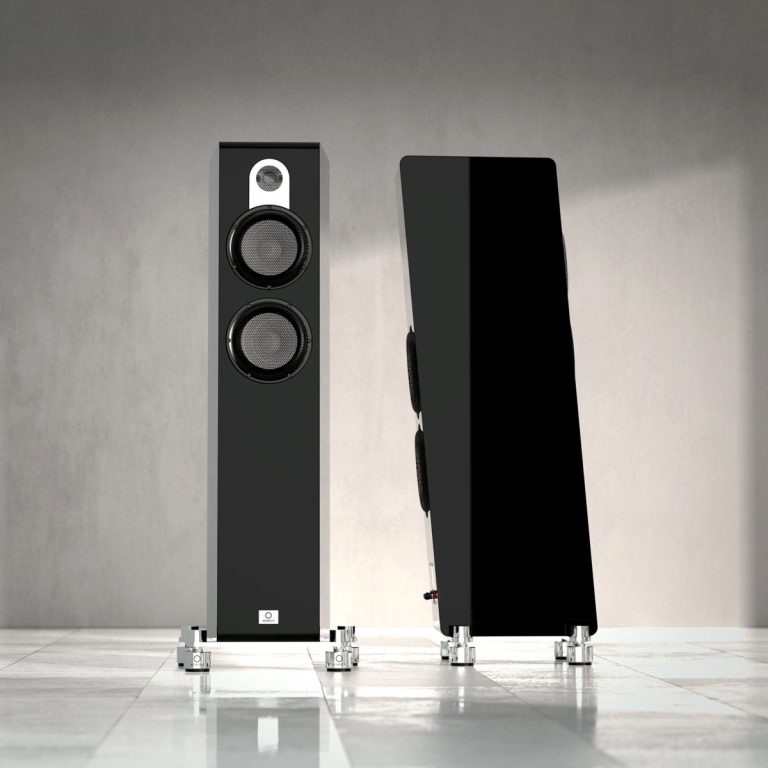 Marten Série Parker Premium Loudspeakers Haut-Parleurs Colonnes / Tours Couleur Piano Noir (Trio)