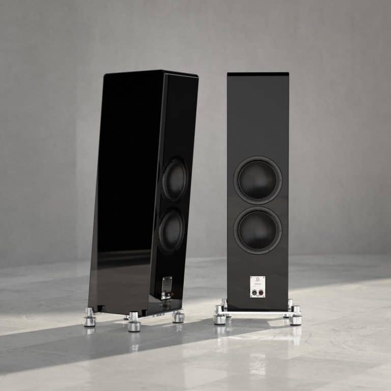 Marten Série Parker Premium Loudspeakers Haut-Parleurs Colonnes / Tours Couleur Piano Noir (Trio)