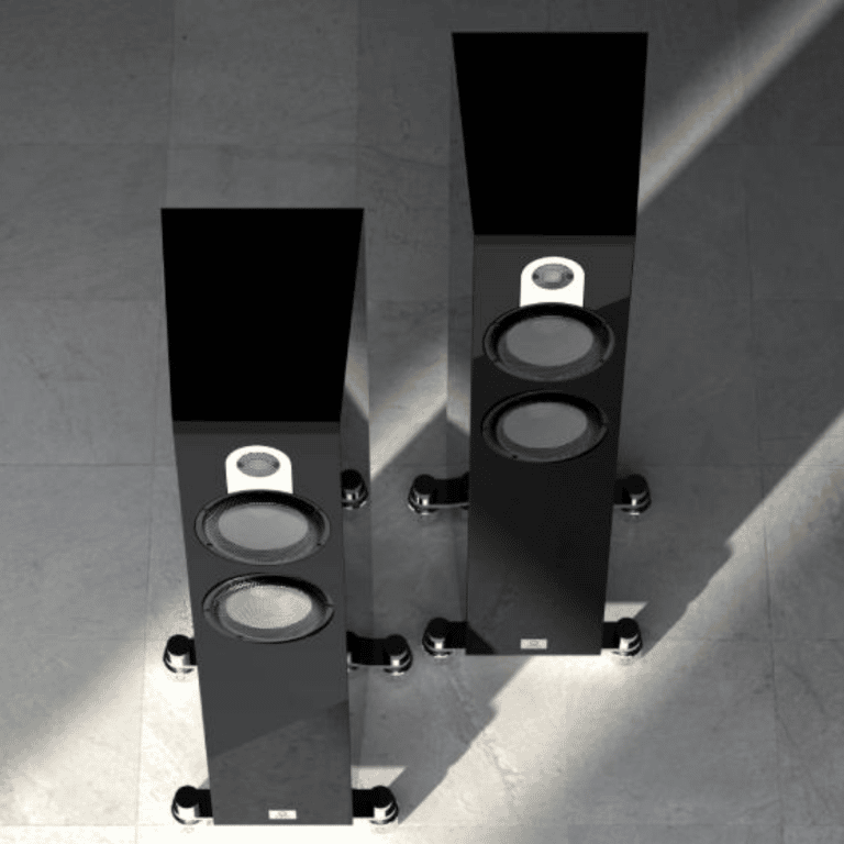 Marten Série Parker Premium Loudspeakers Haut-Parleurs Colonnes / Tours Couleur Piano Noir (Trio)