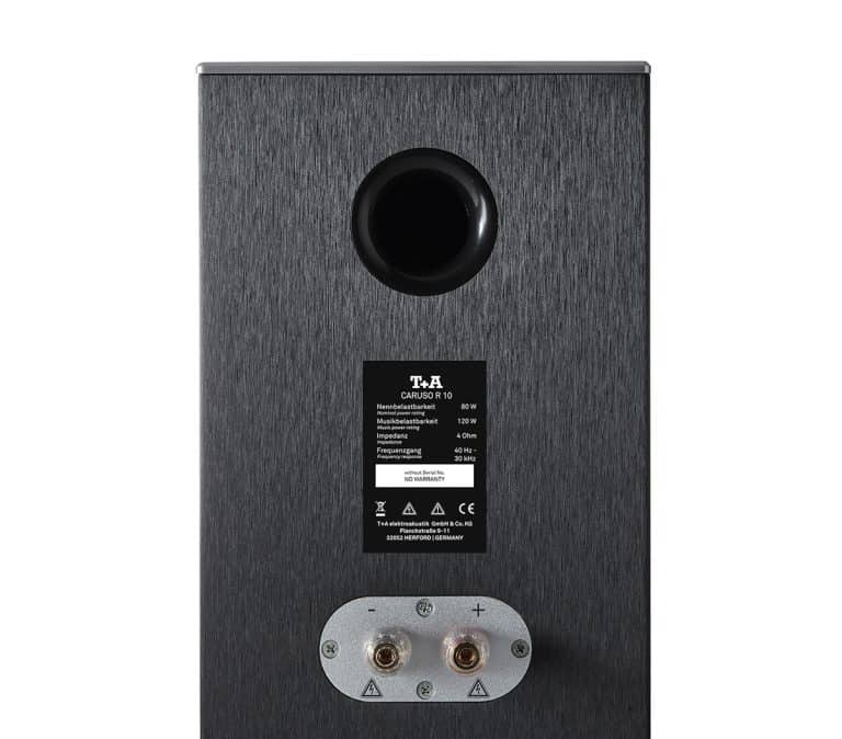 T+A Caruso R10: Bookshelf Speakers (Black and Silver) (Pair)