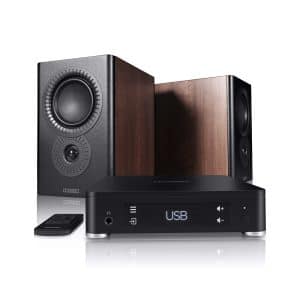 Mission LX Connect Compact Wireless All-In-One Hi-Fi Speaker System Walnut