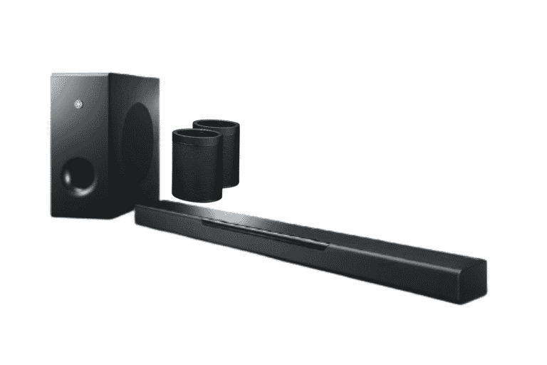 Yamaha MusicCast BAR 400 Sound Bar with Wireless Subwoofer and MusicCast 20 Wireless Speaker Bundle