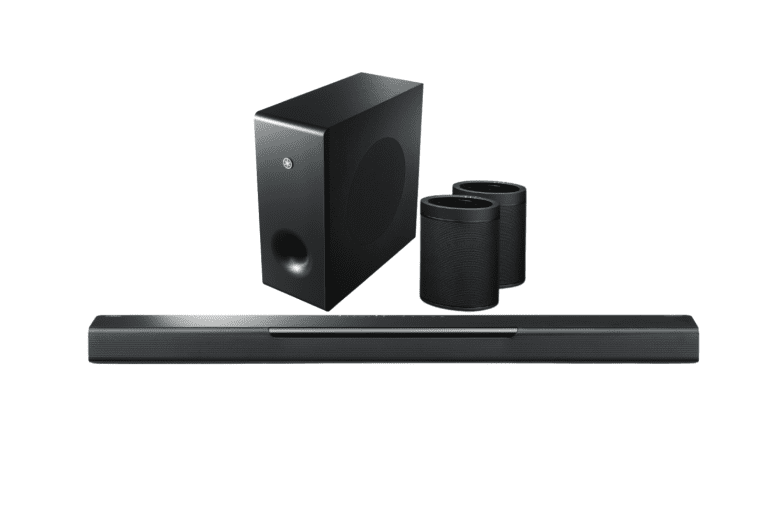 Yamaha MusicCast BAR 400 Sound Bar with Wireless Subwoofer and MusicCast 20 Wireless Speaker Bundle