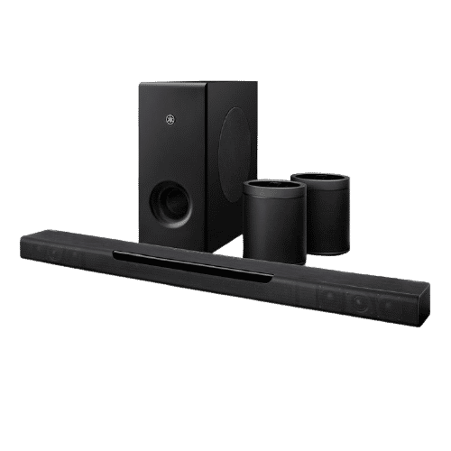 Yamaha MusicCast BAR 400 Sound Bar with Wireless Subwoofer and MusicCast 20 Wireless Speaker Bundle