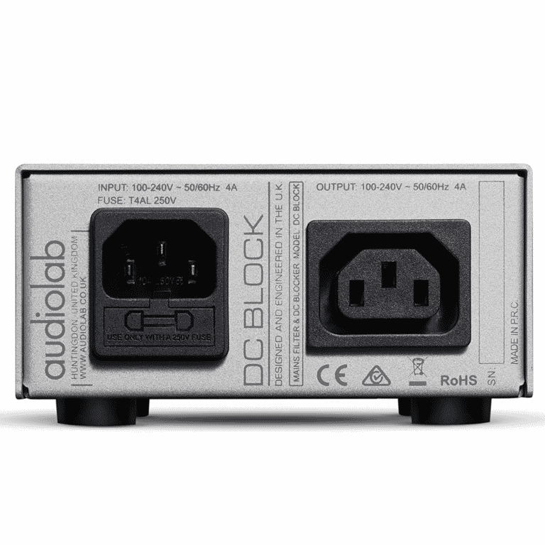 Audiolab DC Block Filtre de Tension à Double Usage Argent