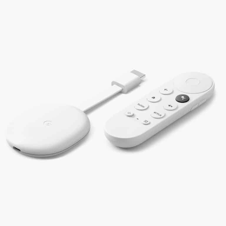 Chromecast Avec Google TV - Appareil de Diffusion en Continu 4K Couleur Neige
