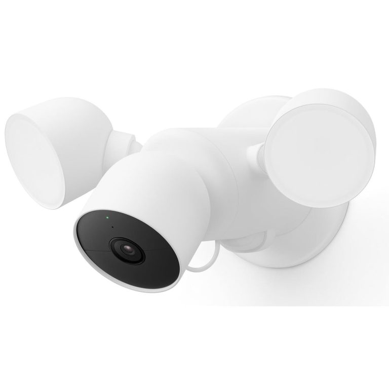 Google Nest Cam With Floodlight - Wired Smart Home Security Camera