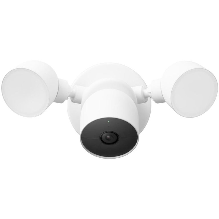 Google Nest Cam With Floodlight - Wired Smart Home Security Camera