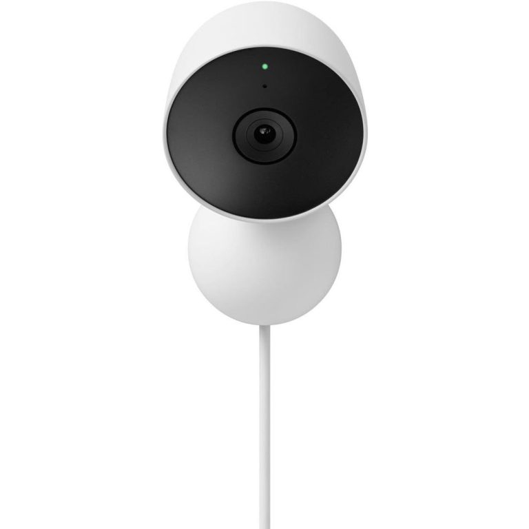 Google Nest Cam Intérieure - Caméra de Sécurité Domestique Filaire Intelligente