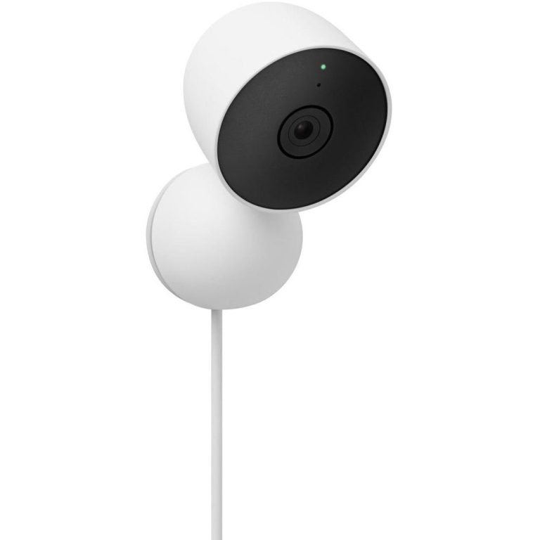 Google Nest Cam Intérieure - Caméra de Sécurité Domestique Filaire Intelligente