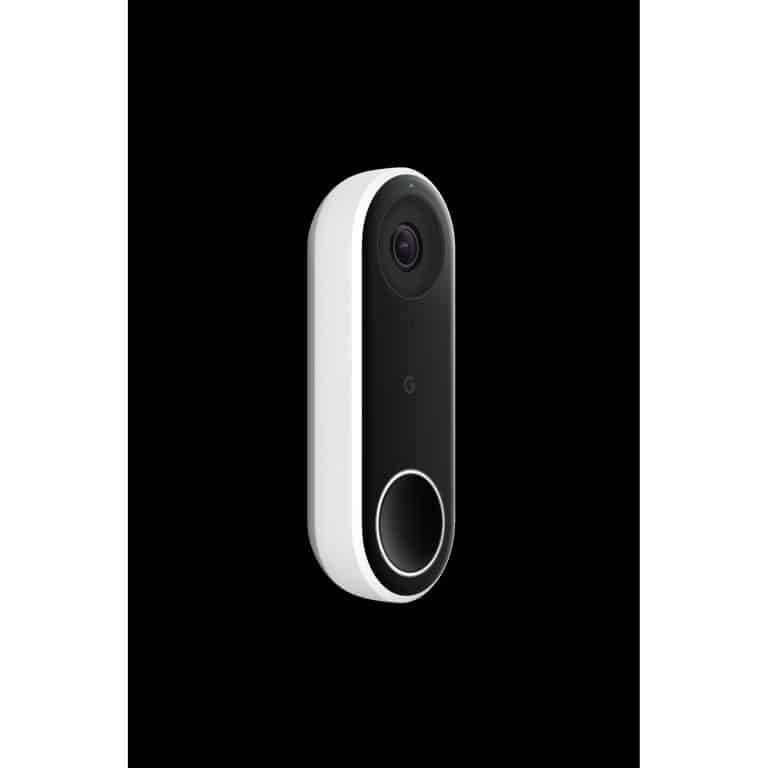 Google Nest Sonnette Filaire - Caméra de Sécurité Intelligente