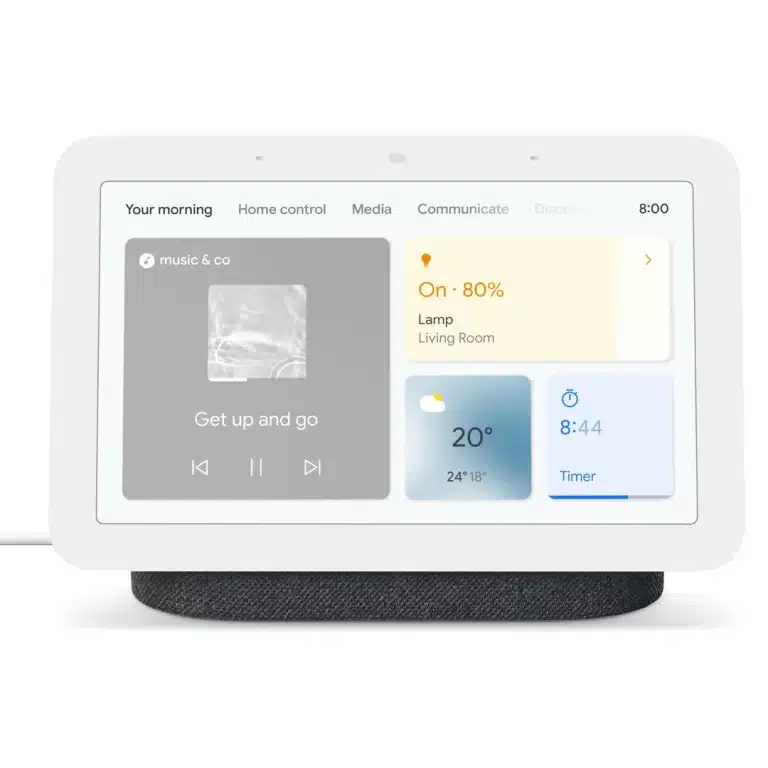 Google Nest Hub 2e Génération - Assistant Domestique Intelligent Charbon