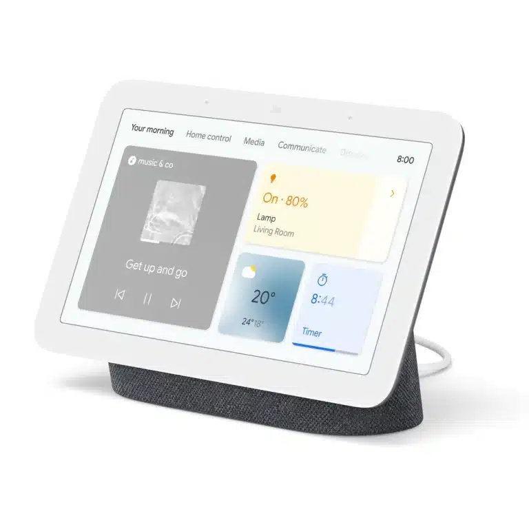 Google Nest Hub 2e Génération - Assistant Domestique Intelligent Charbon