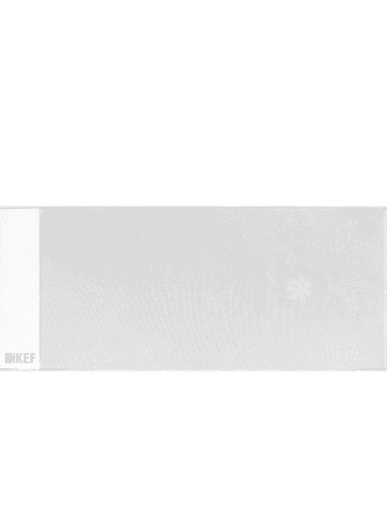 KEF T Series UltraThin Centre Channel Speaker Color White (T101C)