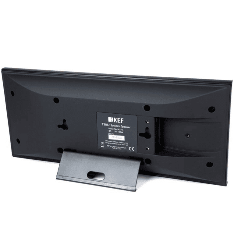 KEF T Series UltraThin Centre Channel Speaker Color Black (T101C)