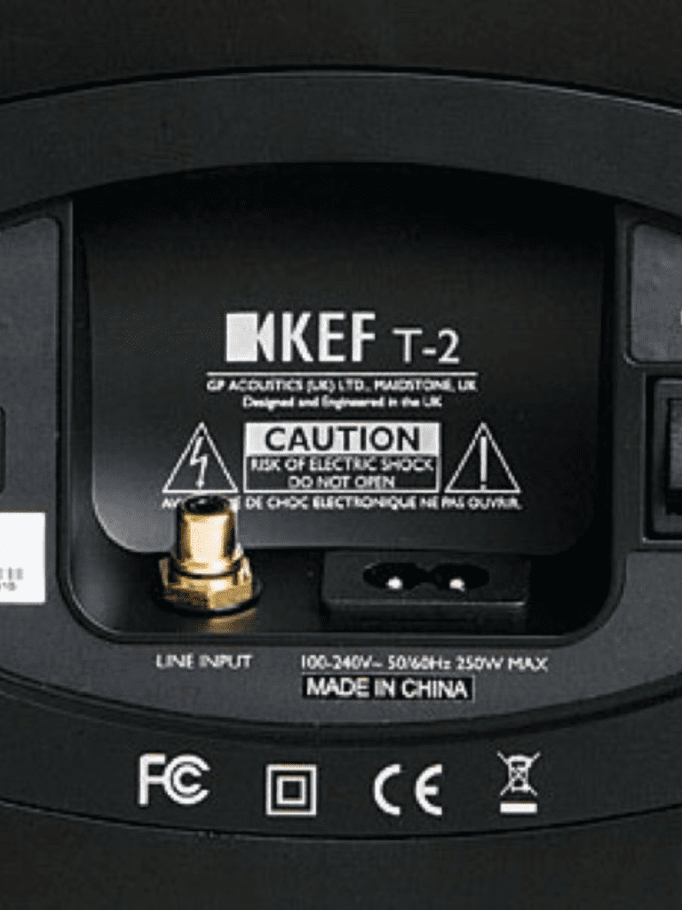 KEF 10 po Caisson de Basses Amplifié Couleur Noir (T2)