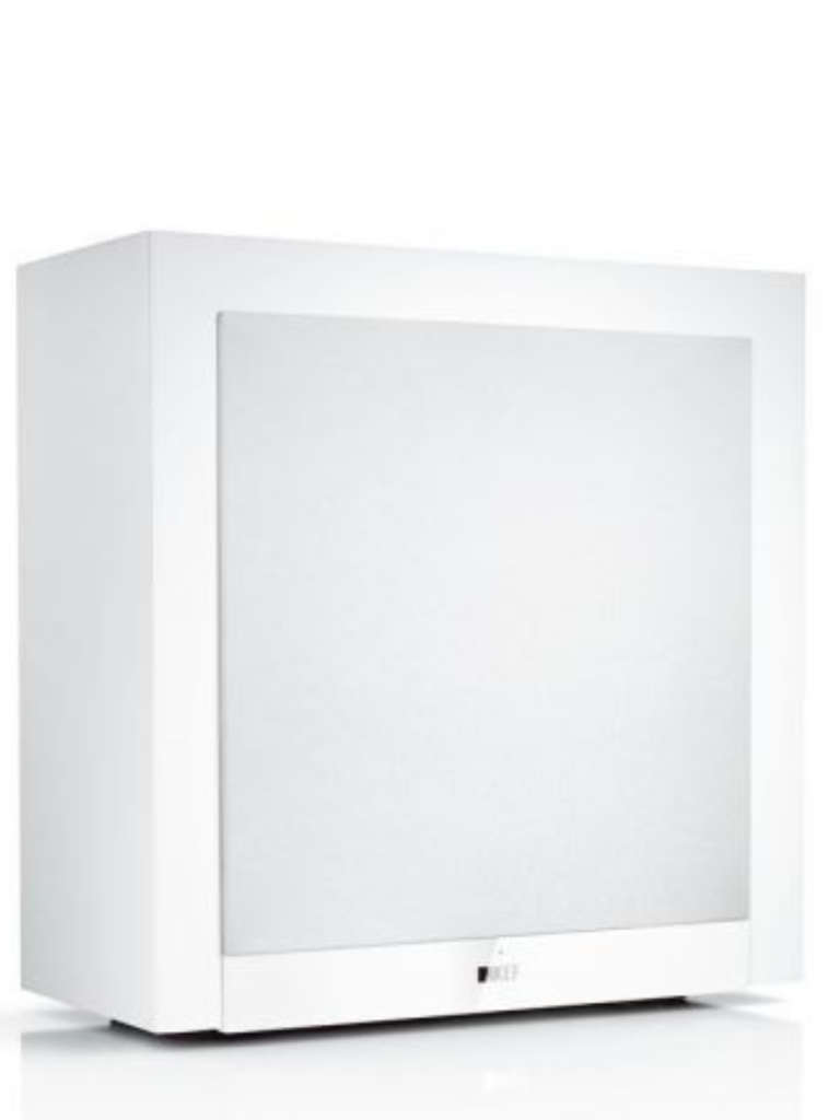 KEF 10 po Caisson de Basses Amplifié Couleur Blanc (T2)