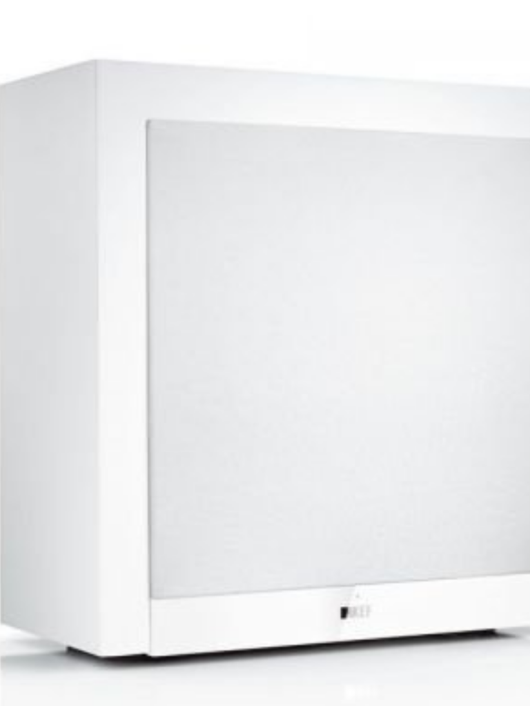 KEF 10 po Caisson de Basses Amplifié Couleur Blanc (T2)