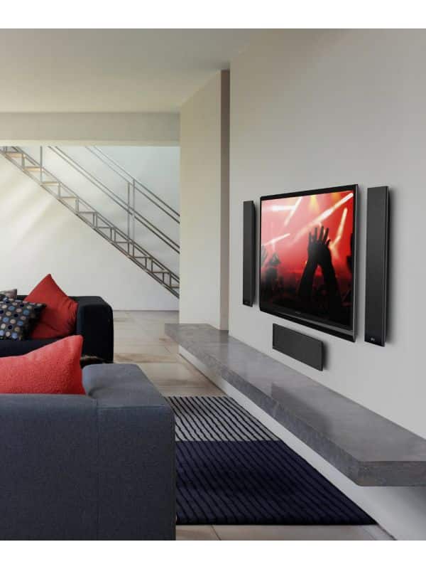 KEF T Series UltraThin Centre Channel Speaker Color Black (T301C)