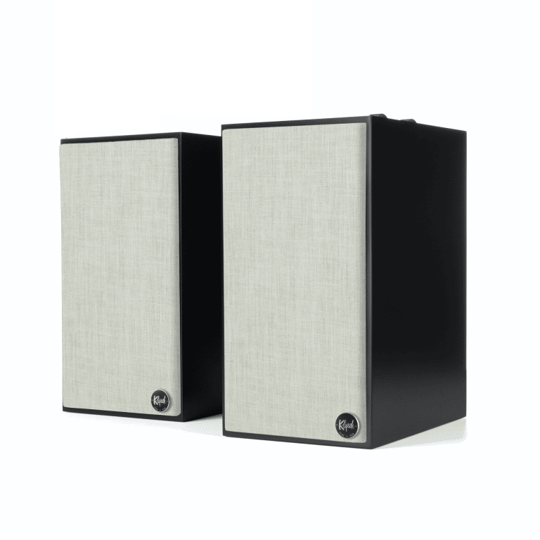 Klipsch Reference Powered Bookshelf Speakers Color Matte Black (The Fives)