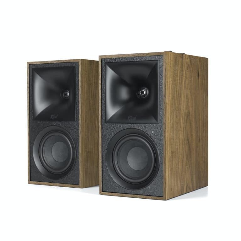 Klipsch Reference Series Powered Bookshelf Speakers Color Walnut (The Fives)