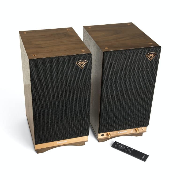 Klipsch Série Heritage Haut-Parleurs Étagères Amplifiées Couleur Noyer (The Sixes)