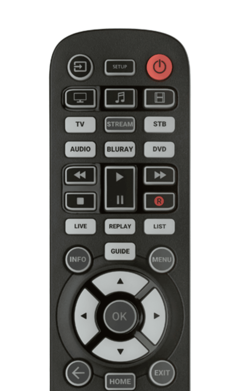 Essential TV 6-Devices Remote Control by One For All (URC3660)