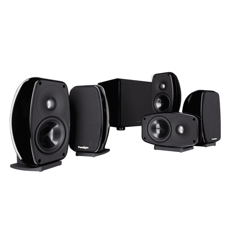 Paradigm Ensemble Haut-parleurs 5.1 + Caisson de Basses Amplifié Couleur Noir (Cinema 100 CT)