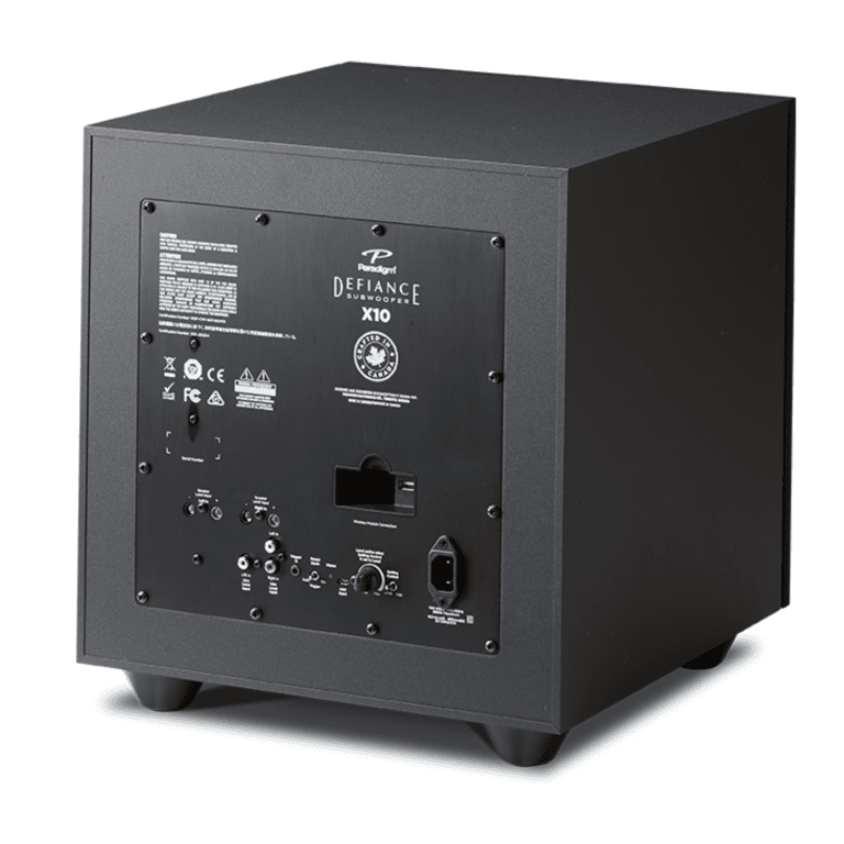 Paradigm 10'' Defiance Series Powered Subwoofer Color Satin Black (Defiance X10)