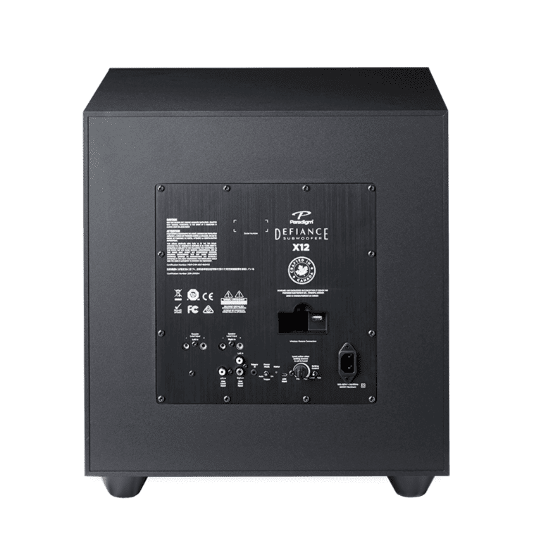 Paradigm 12'' Defiance Series Powered Subwoofer Color Satin Black (Defiance X12)