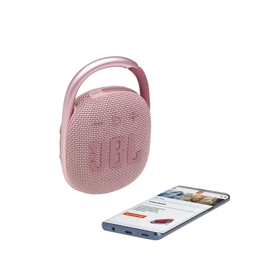 JBL Clip 4 Portable Bluetooth Speaker Colour Pink