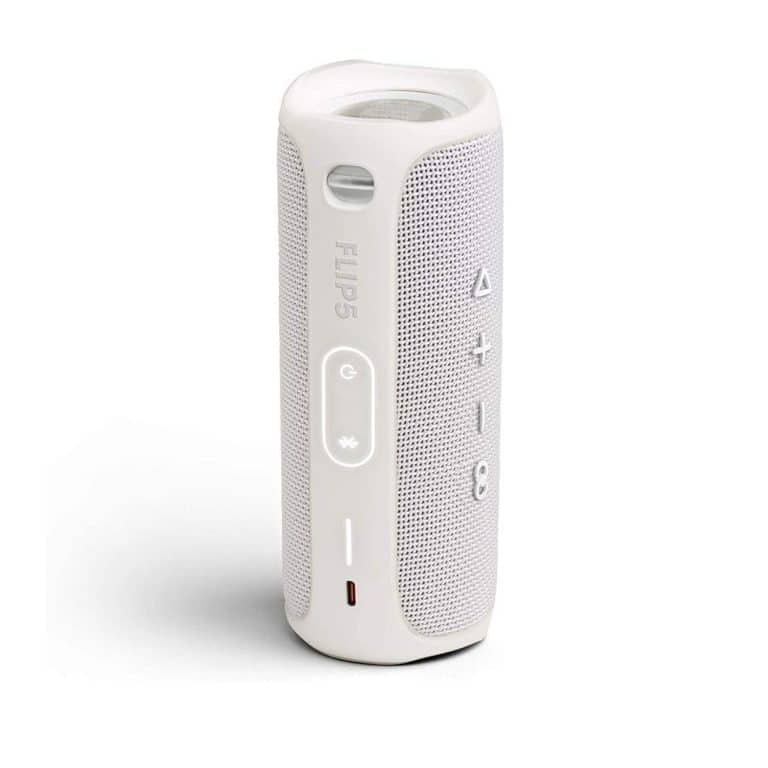 JBL Flip 5 Portable Bluetooth Speaker Colour White