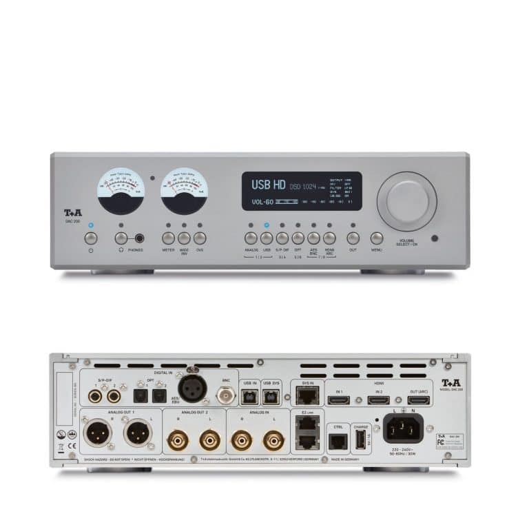 T+A DAC 200 Convertisseur Numérique vers Analogique Couleur Argent