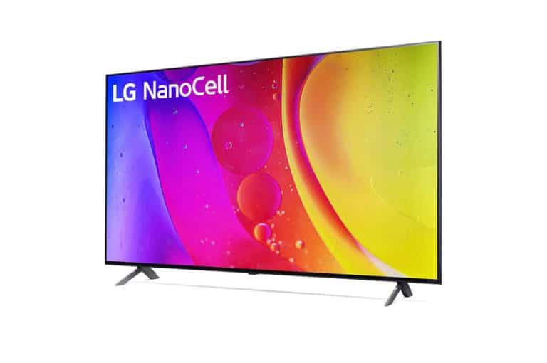 LG 65 po NANO80 NANOCELL 4K IA ThinQ® + Téléviseur Intelligent (2022)