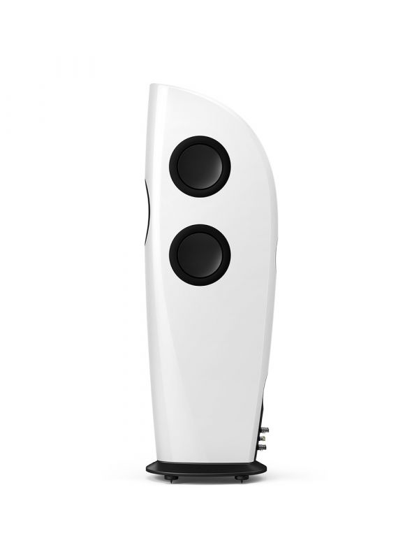 KEF Uni-Q® Ultra Hi-Fi Floorstanding Tower Speakers Color Artic White / Champagne (Blade One Meta)