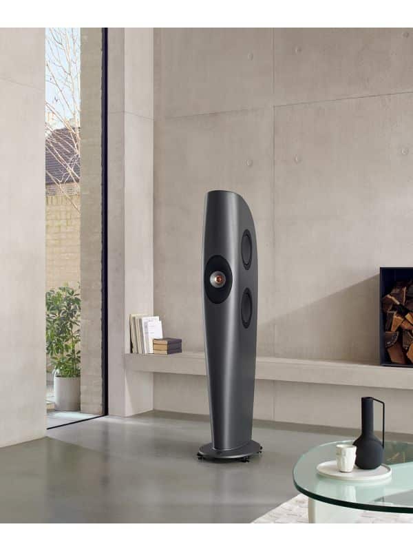 KEF Uni-Q® Ultra Hi-Fi Floorstanding Tower Speakers Color Charcoal Grey / Bronze (Blade One Meta)