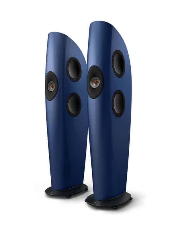 KEF Uni-Q® Haut-Parleurs Colonnes / Tours Ultra Hi-Fi Couleur Givré Bleu / Bronze (Blade One Meta)