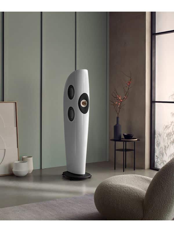 KEF Uni-Q® Ultra Hi-Fi Floorstanding Tower Speakers Color Arctic White / Champagne (Blade Two Meta)