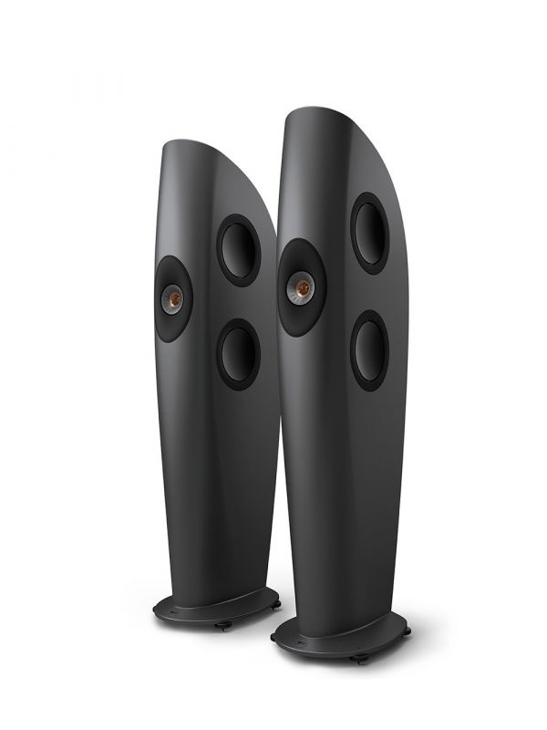 KEF Uni-Q® Ultra Hi-Fi Floorstanding Tower Speakers Color Charcoal Grey / Bronze (Blade Two Meta)