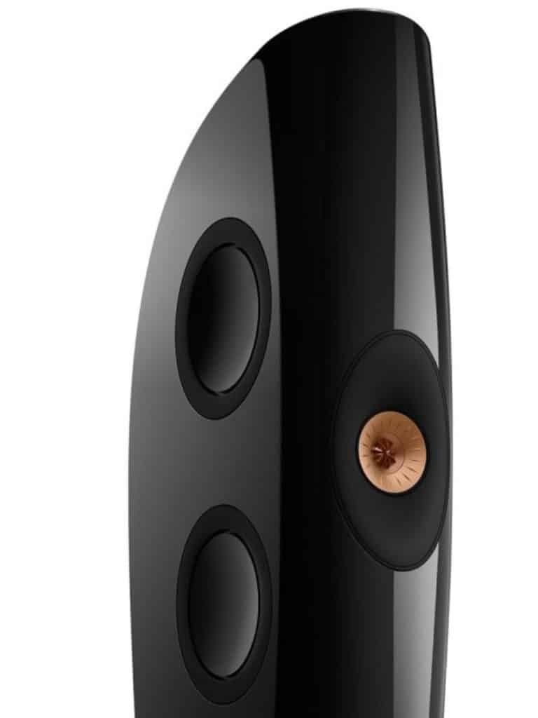 KEF Uni-Q® Ultra Hi-Fi Floorstanding Tower Speakers Color Piano Black / Copper (Blade Two Meta)