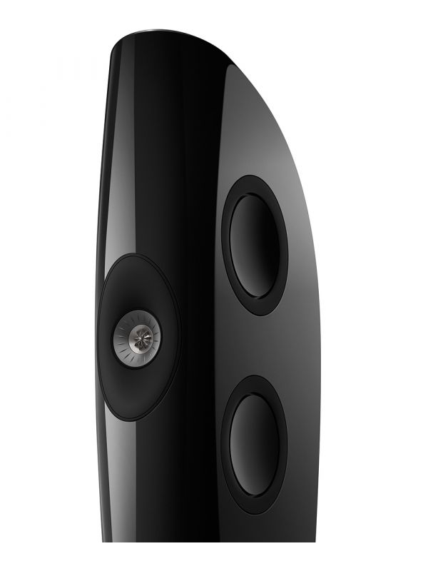 KEF Uni-Q® Haut-Parleurs Colonnes / Tours Ultra Hi-Fi Couleur Piano Noir / Gris (Blade Two Meta)