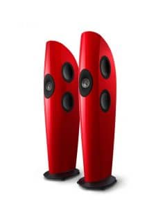 KEF Uni-Q® Haut-Parleurs Colonnes / Tours Ultra Hi-Fi Couleur Racing Rouge / Gris (Blade Two Meta)