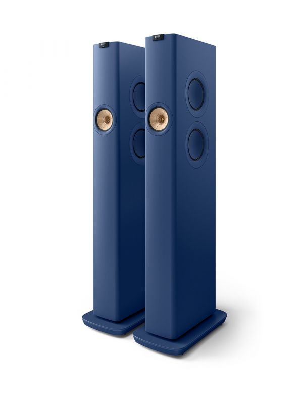 KEF Uni-Q Powered Floorstanding Tower Speakers Wireless Color Royal Blue (LS60 Meta)