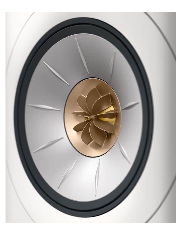 KEF Uni-Q® Haut-Parleurs Colonnes / Tours Amplifiés Sans Fil Couleur Blanc Minéral (LS60 Collection Wireless)