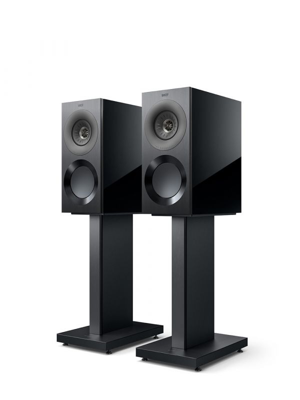 KEF Uni-Q® Haut-Parleurs Étagères Couleur Noir Brillant / Gris (Reference 1 Meta)