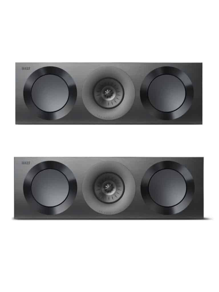 KEF Uni-Q® Haut-Parleur Central Couleur  Noir Brillant / Gris (Reference 2 Meta)