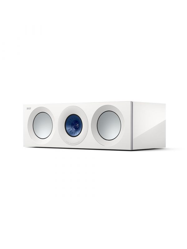 KEF Uni-Q® Haut-Parleur Central Couleur Blanc Brillant / Bleu (Reference 2 Meta)